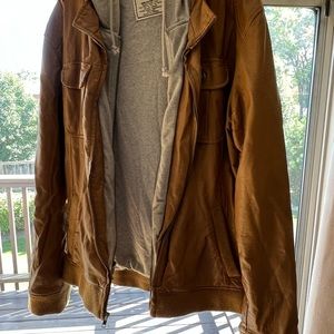 Faux leather jacket Men’s Large